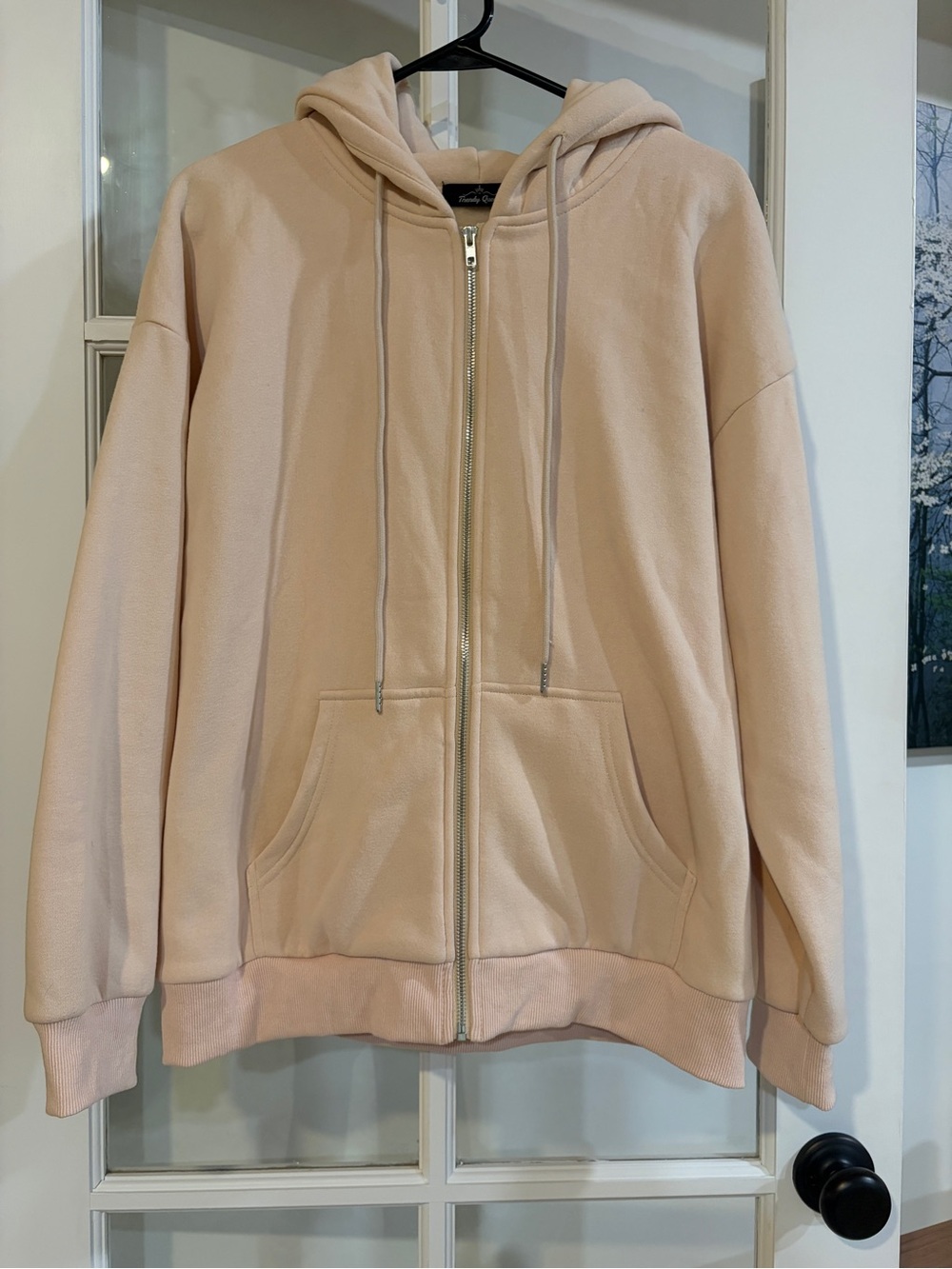 Trendy Queen Women’s 1/4 Zip Pullover Hoodie Sweatshirt Front Pocket Small